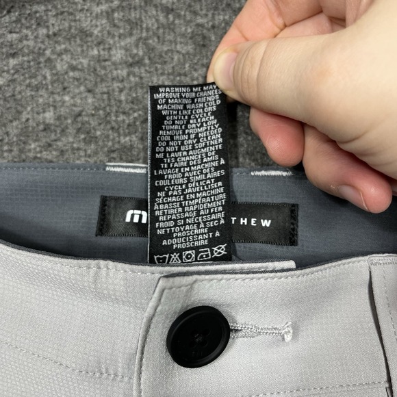 Travis Mathew Wanderlust Golf Shorts Mens 33 Gray Performance 9" Inseam - Picture 11 of 15